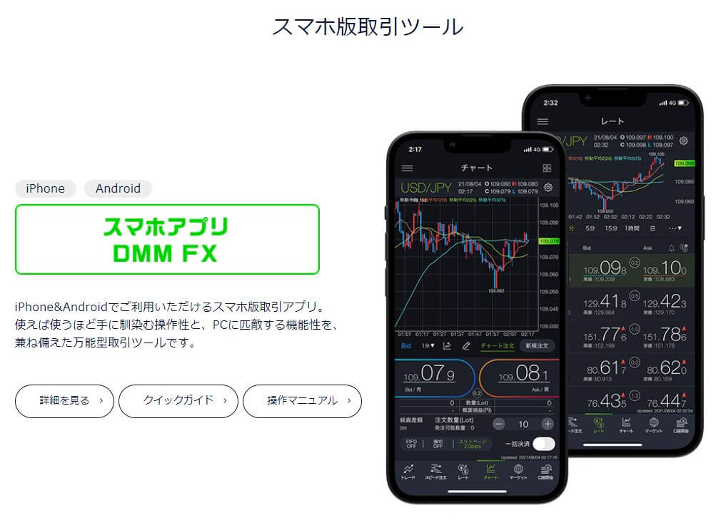 DMMFX携帯取引ツール